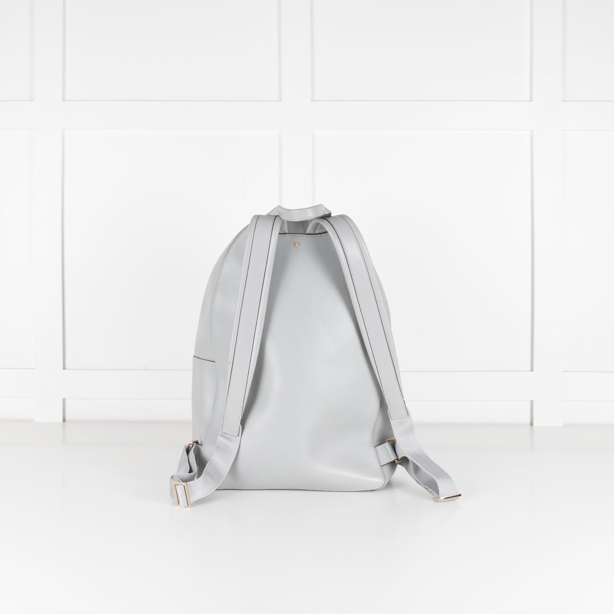 Anya Hindmarch Grey Smiley Face Detail Backpack