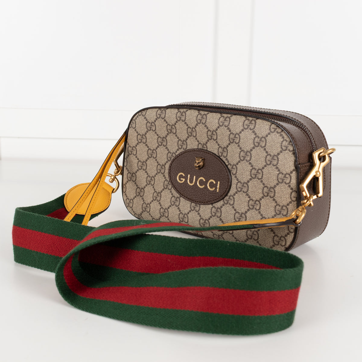 Gucci Brown GG Supreme Neo Vintage Camera Bag