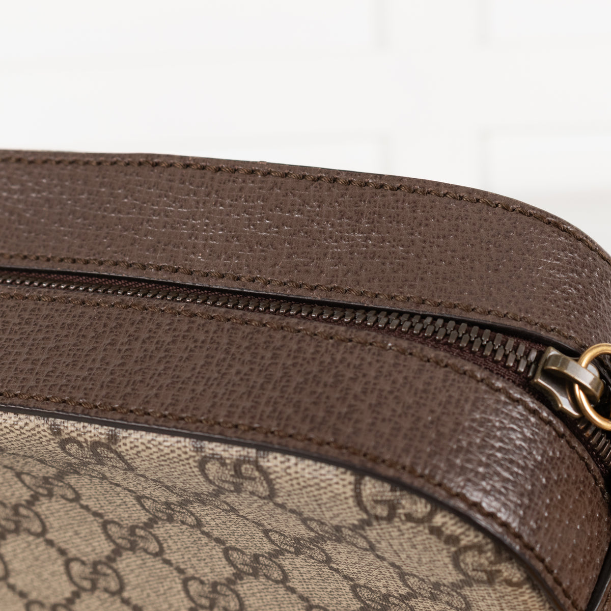 Gucci Brown GG Supreme Neo Vintage Camera Bag