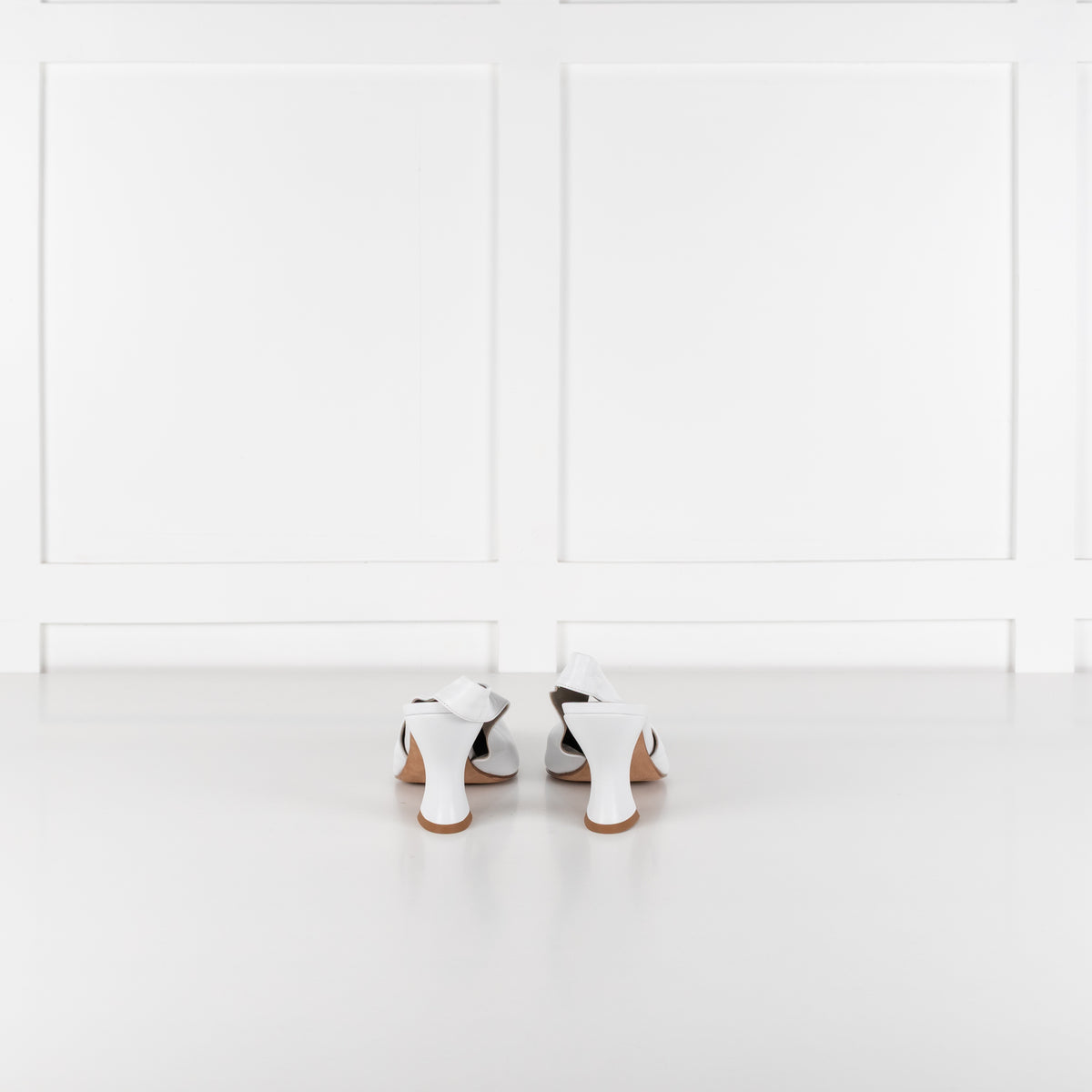 Bottega Veneta White Lagoon Slingback