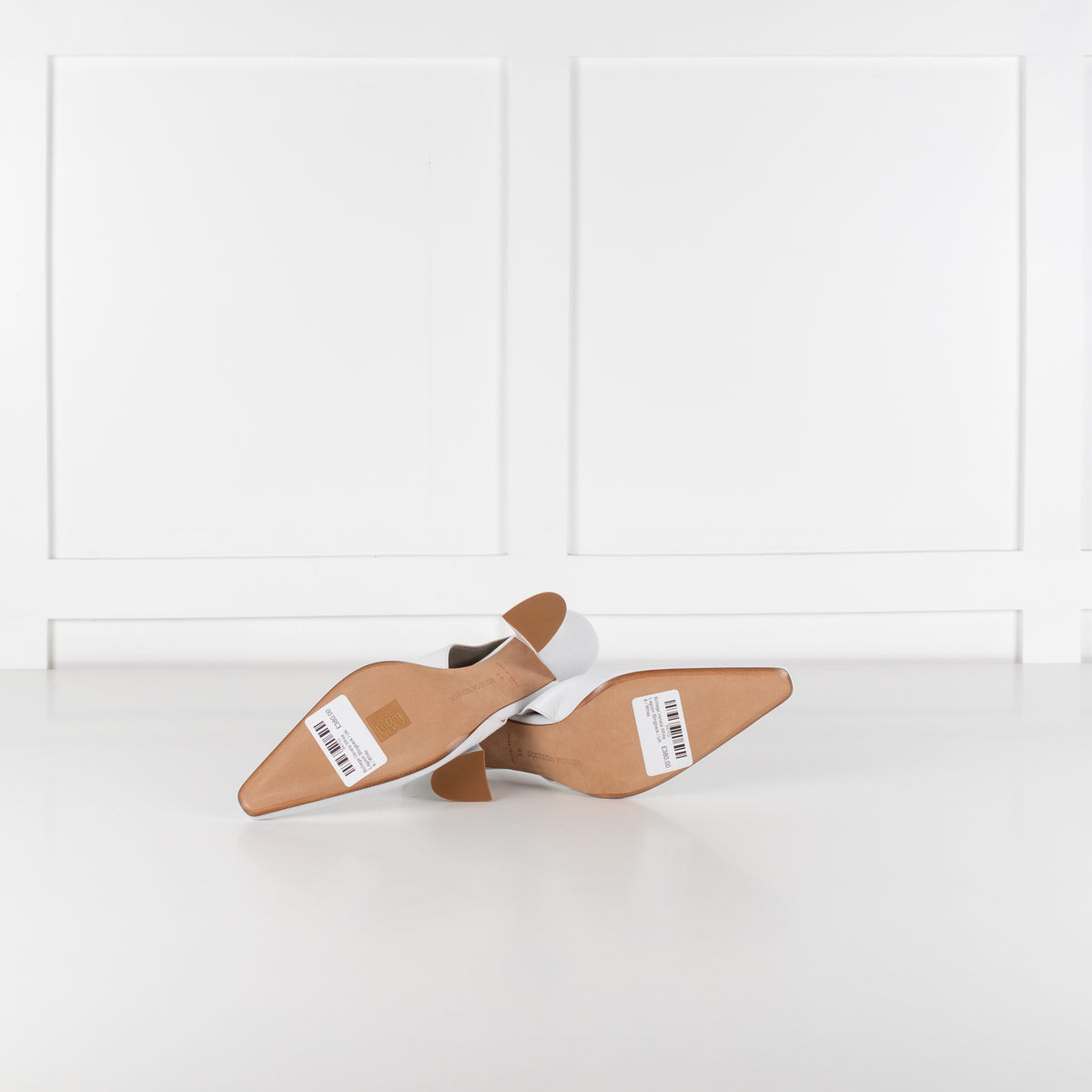 Bottega Veneta White Lagoon Slingback