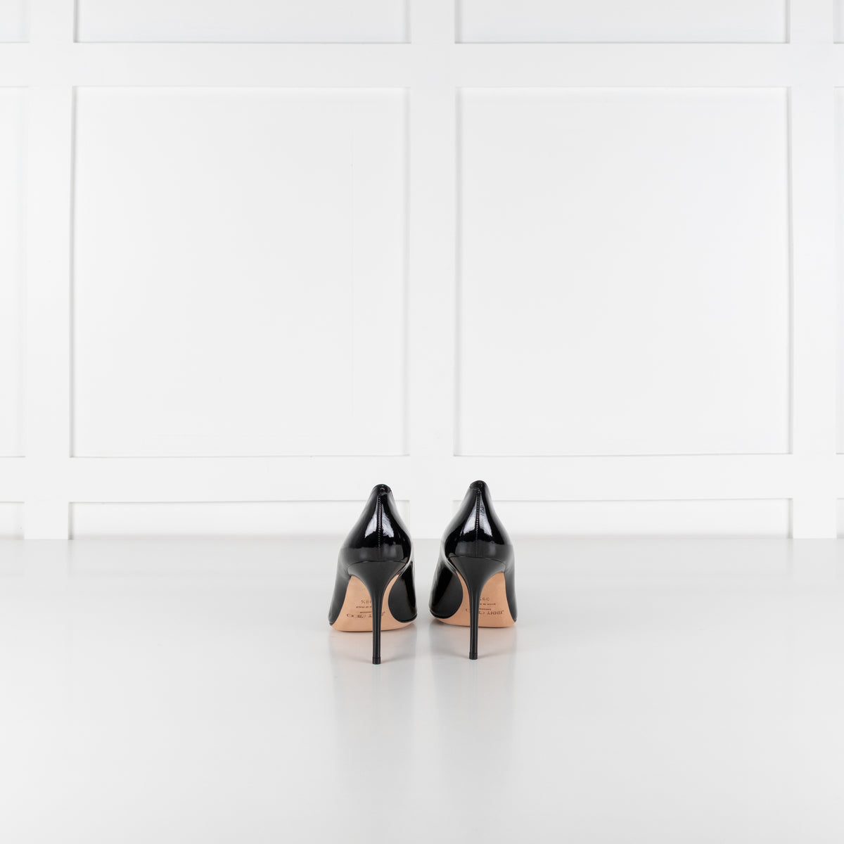 Jimmy Choo Black Patent Pointed Toe Heels