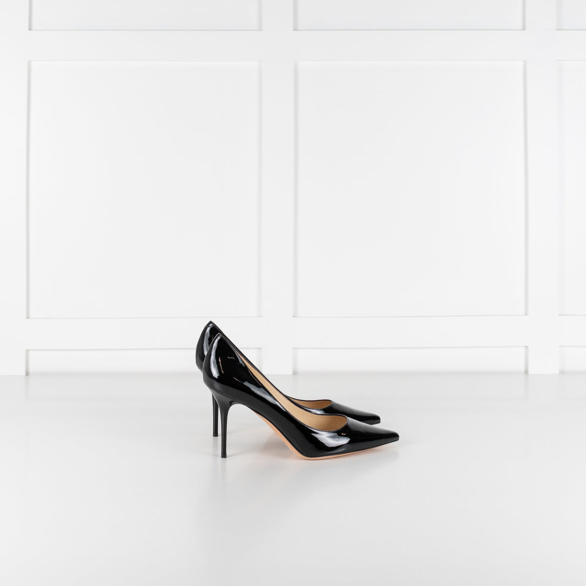 Jimmy Choo Black Patent Pointed Toe Heels