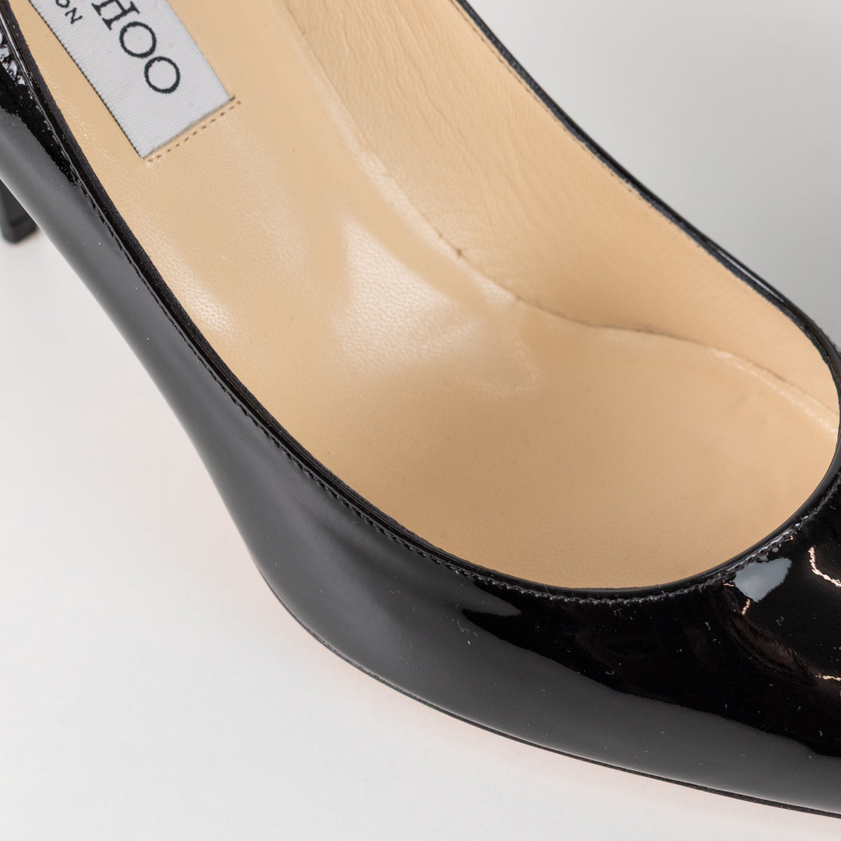 Jimmy Choo Black Patent Pointed Toe Heels