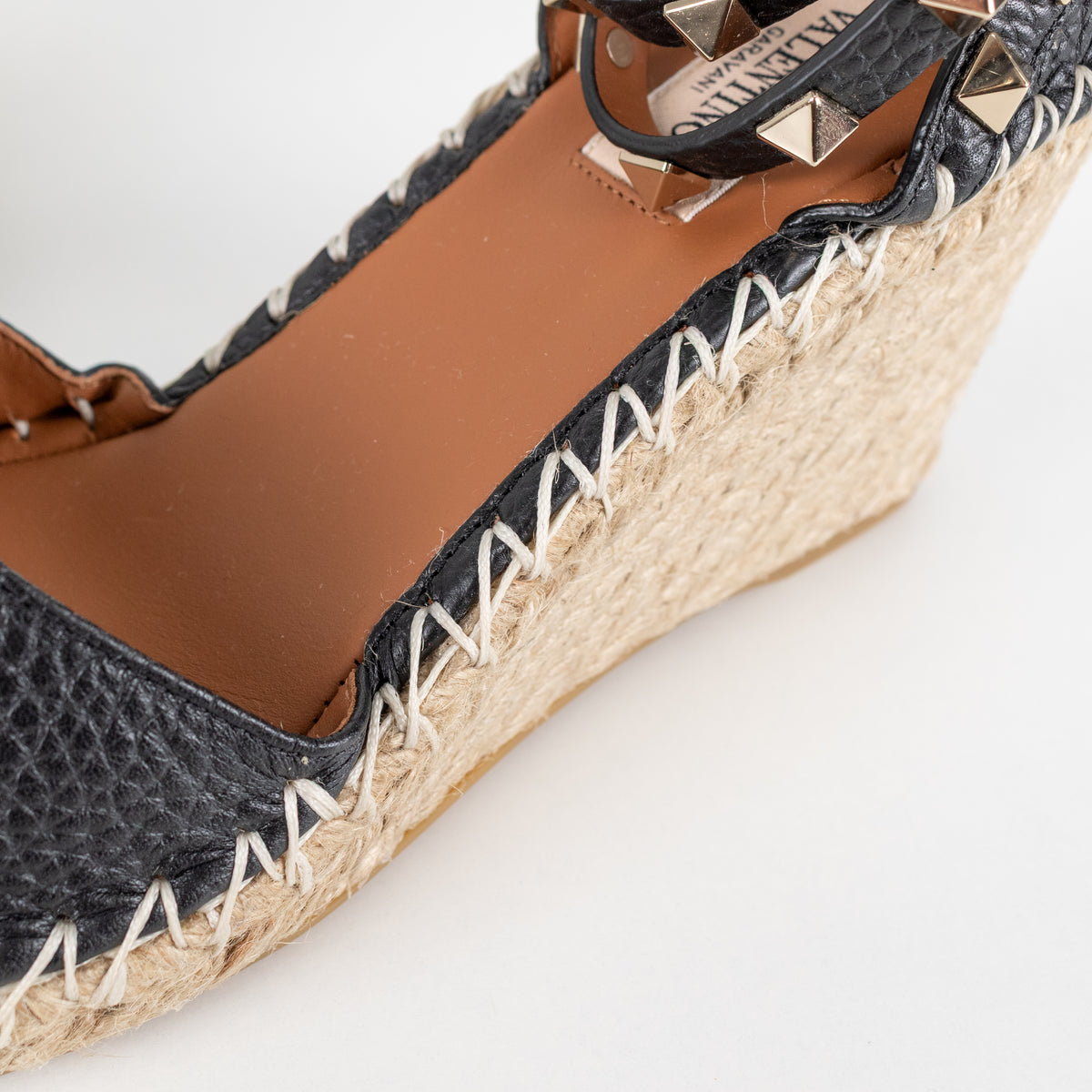 Valentino Garavani Rockstud  Black Espadrilles