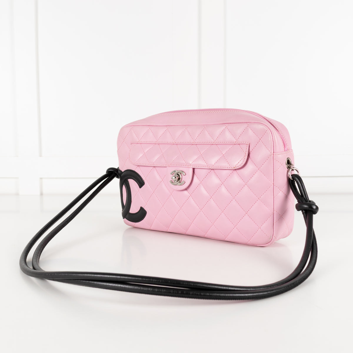 Chanel Pink and Black Cambon Shoulder Bag