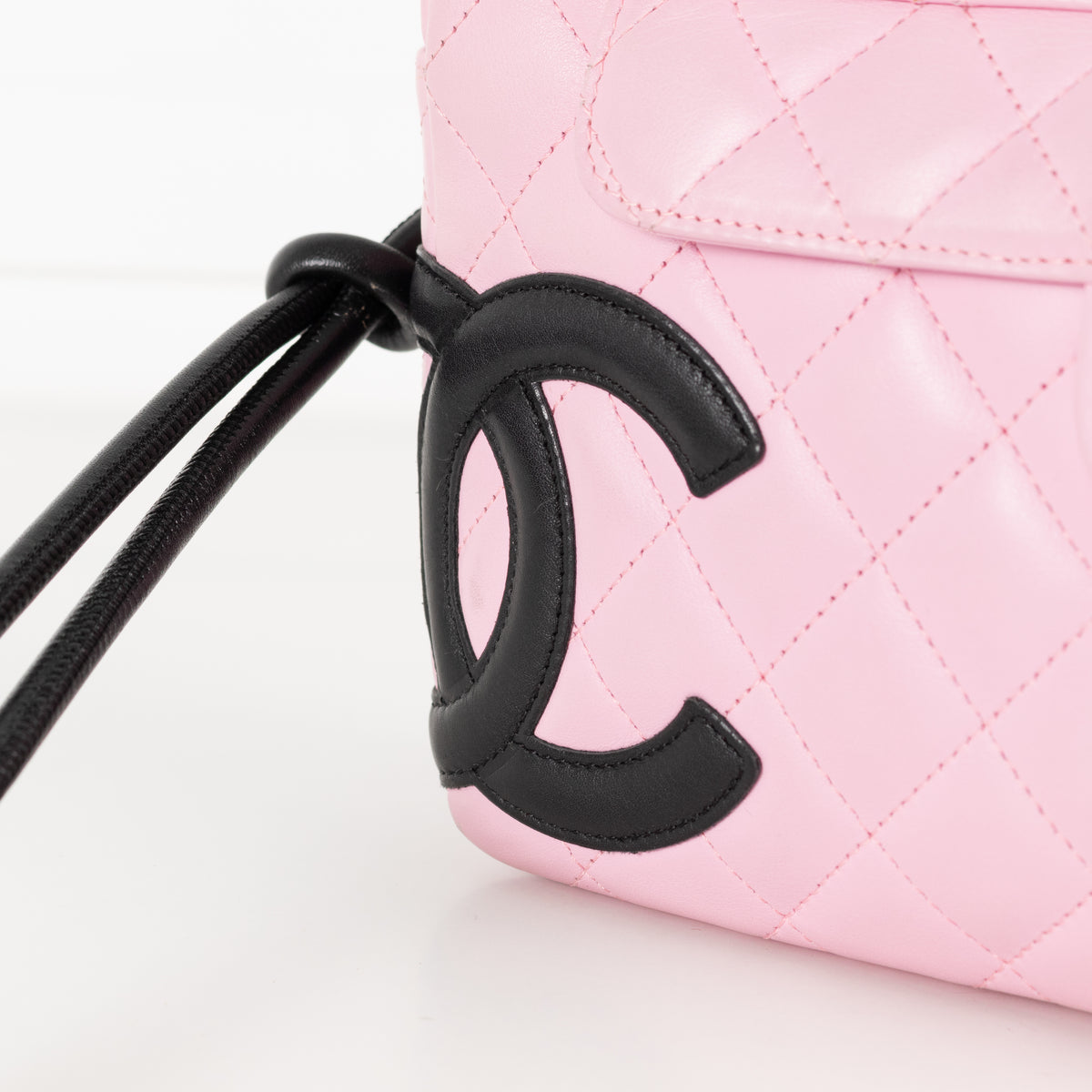 Chanel Pink and Black Cambon Shoulder Bag