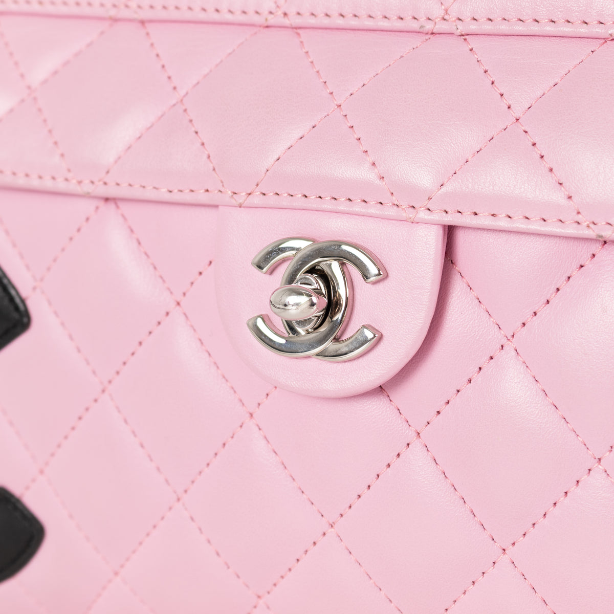 Chanel Pink and Black Cambon Shoulder Bag