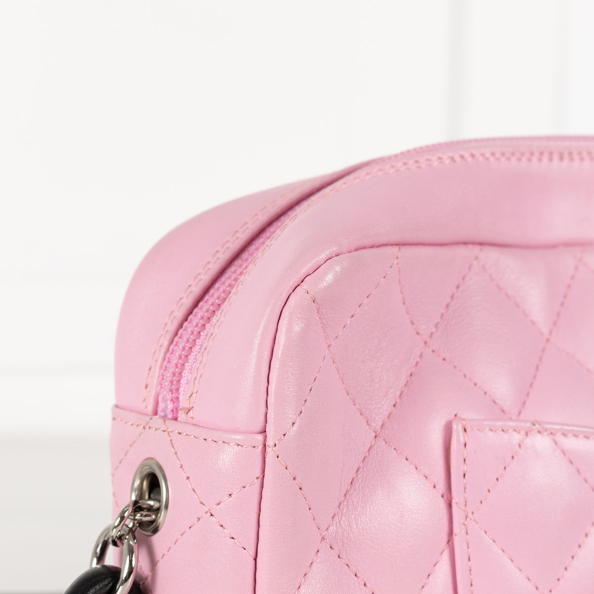 Chanel Pink and Black Cambon Shoulder Bag