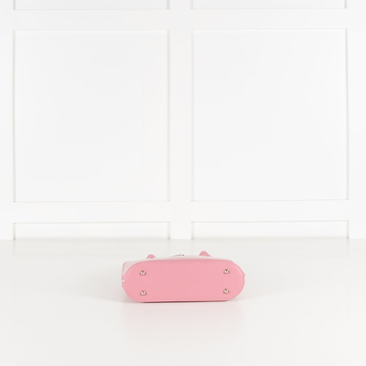 Launer London Pink Leather Silver Hardware Mimi Bag