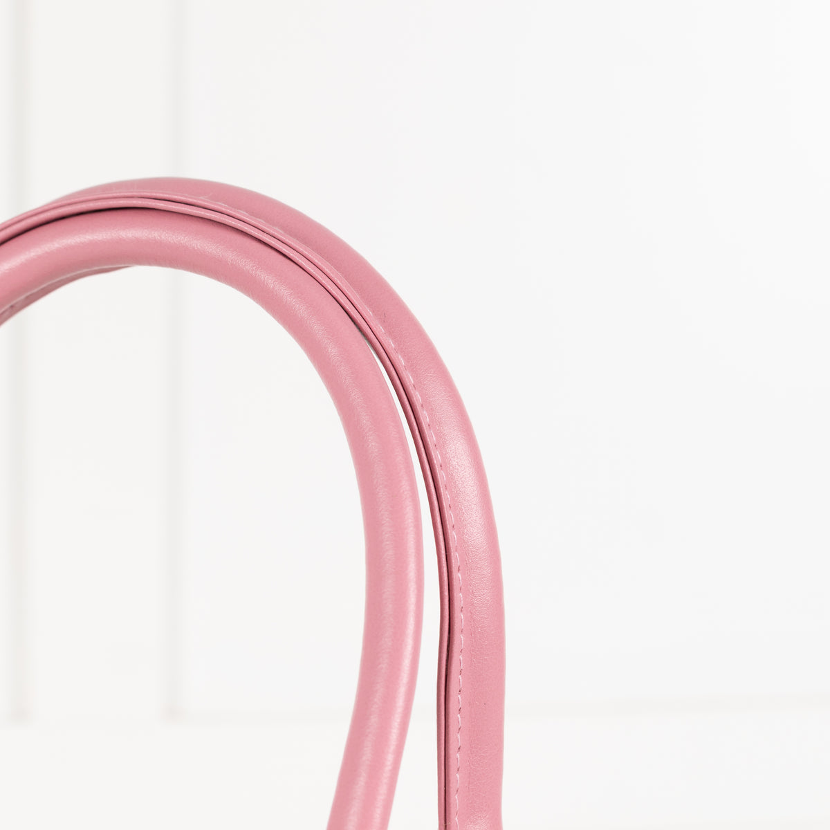 Launer London Pink Leather Silver Hardware Mimi Bag