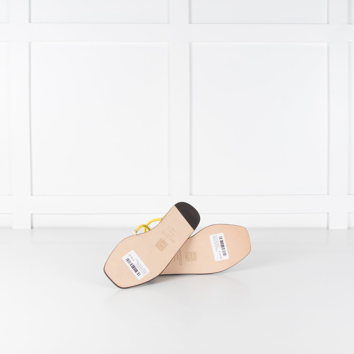 Jimmy Choo Aziza Yellow Wrap Strappy Sandals