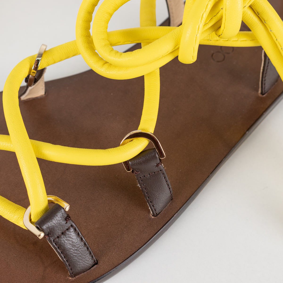 Jimmy Choo Aziza Yellow Wrap Strappy Sandals