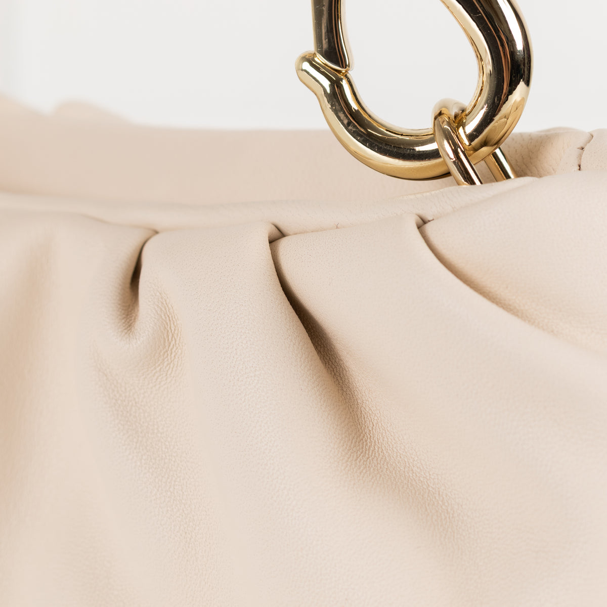 AGL Cream Mini Clutch With Shoulder Strap
