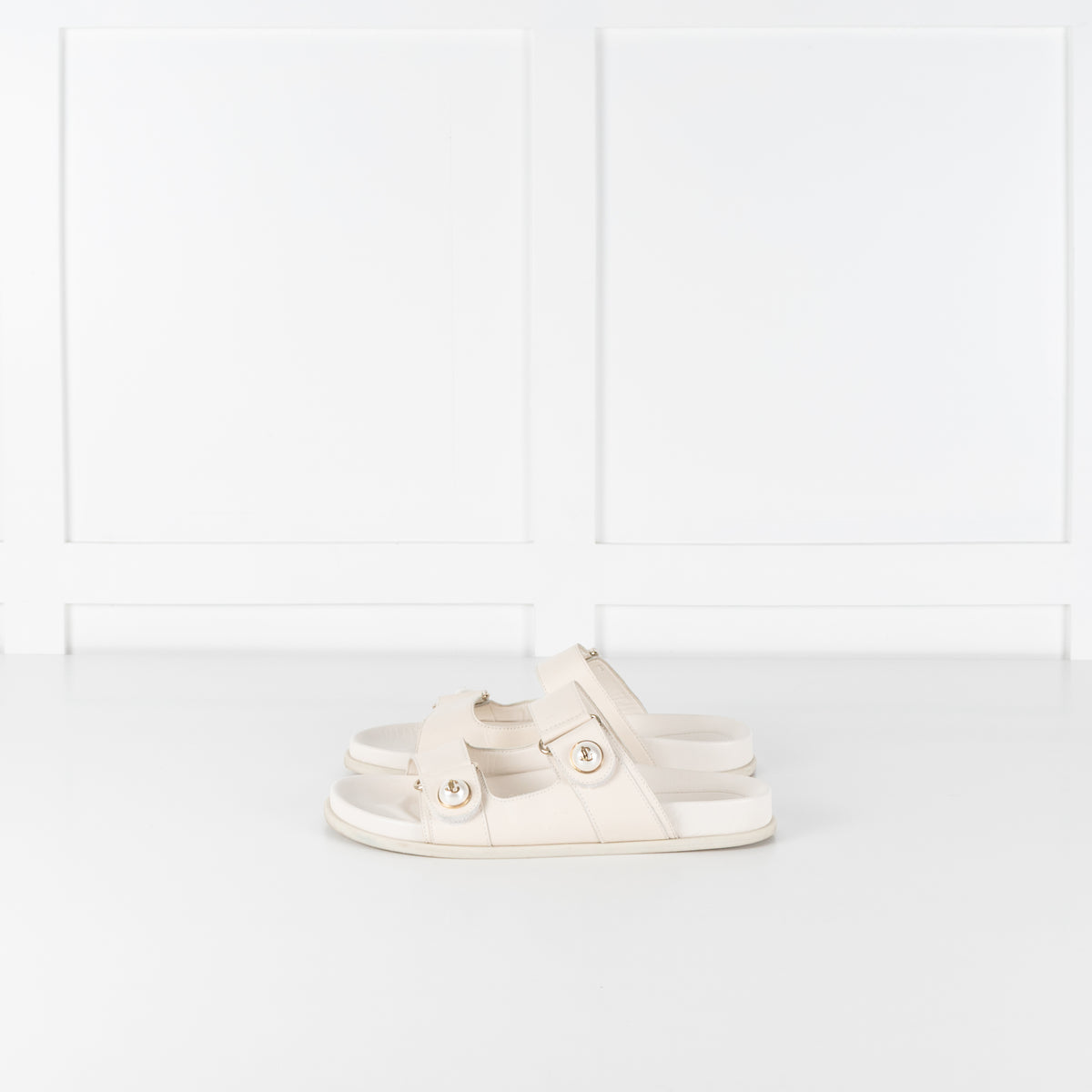Jimmy Choo Cream Fayence Sandal