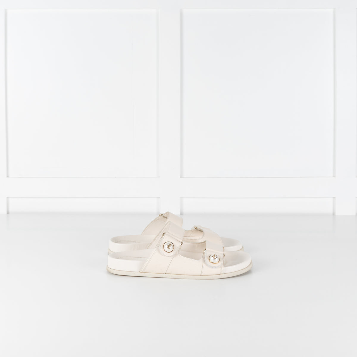 Jimmy Choo Cream Fayence Sandal
