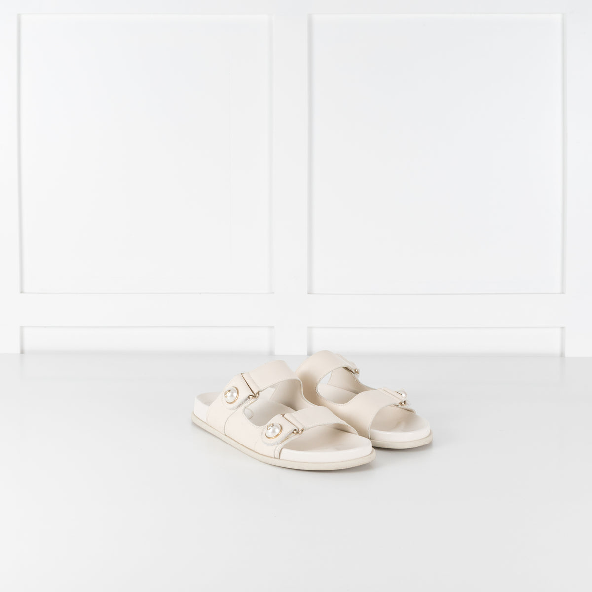 Jimmy Choo Cream Fayence Sandal