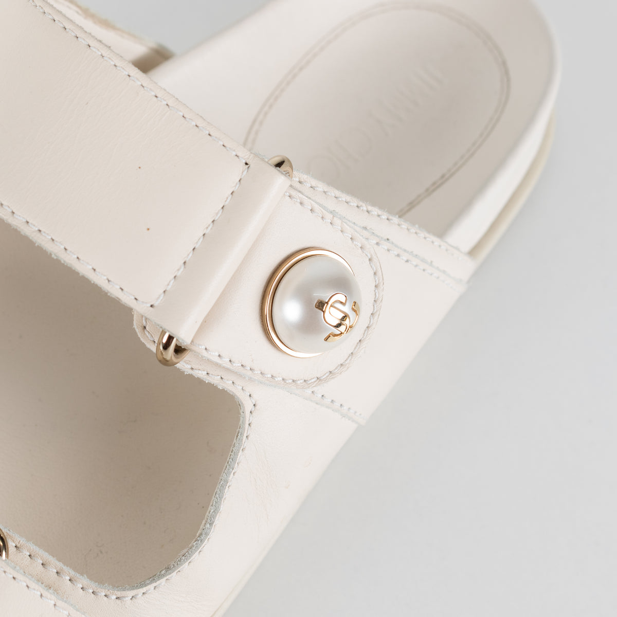 Jimmy Choo Cream Fayence Sandal
