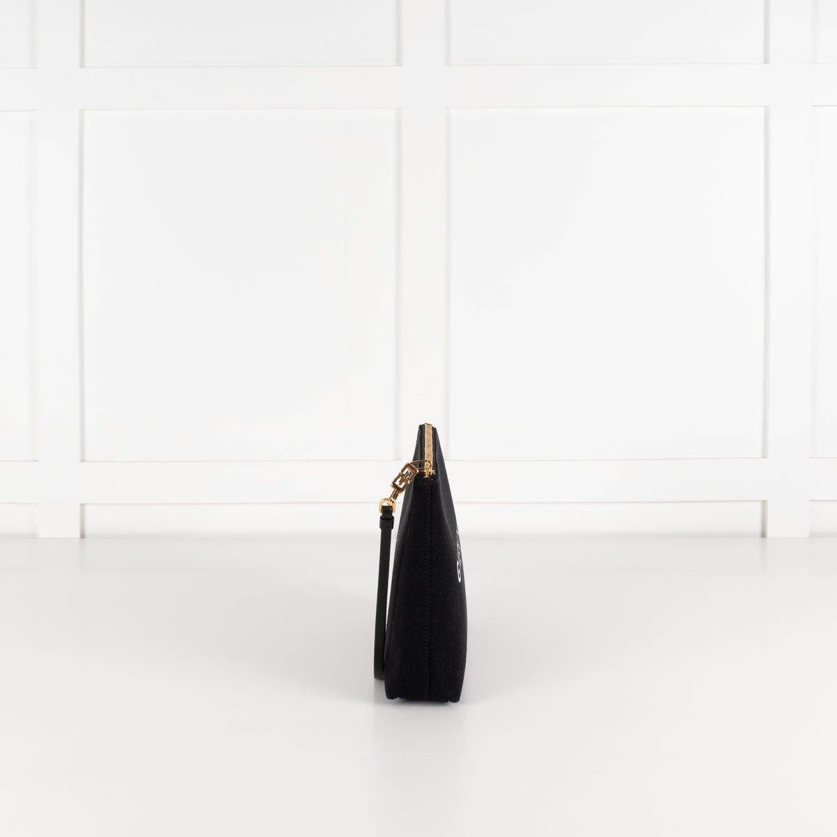 Givenchy Black Cotton Travel Pouch With Logo