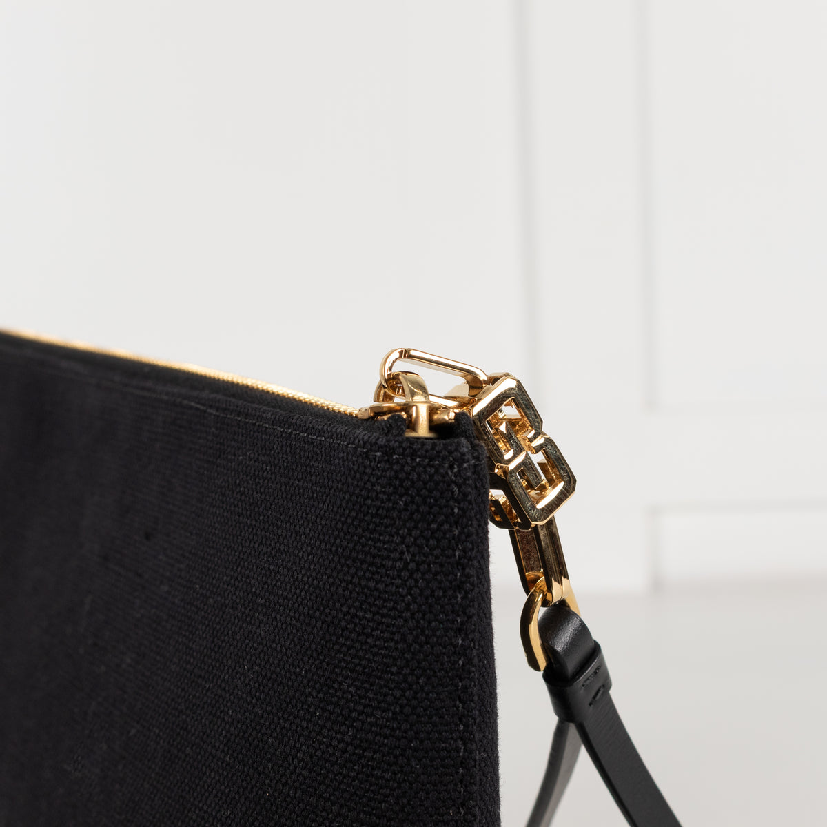 Givenchy Black Cotton Travel Pouch With Logo