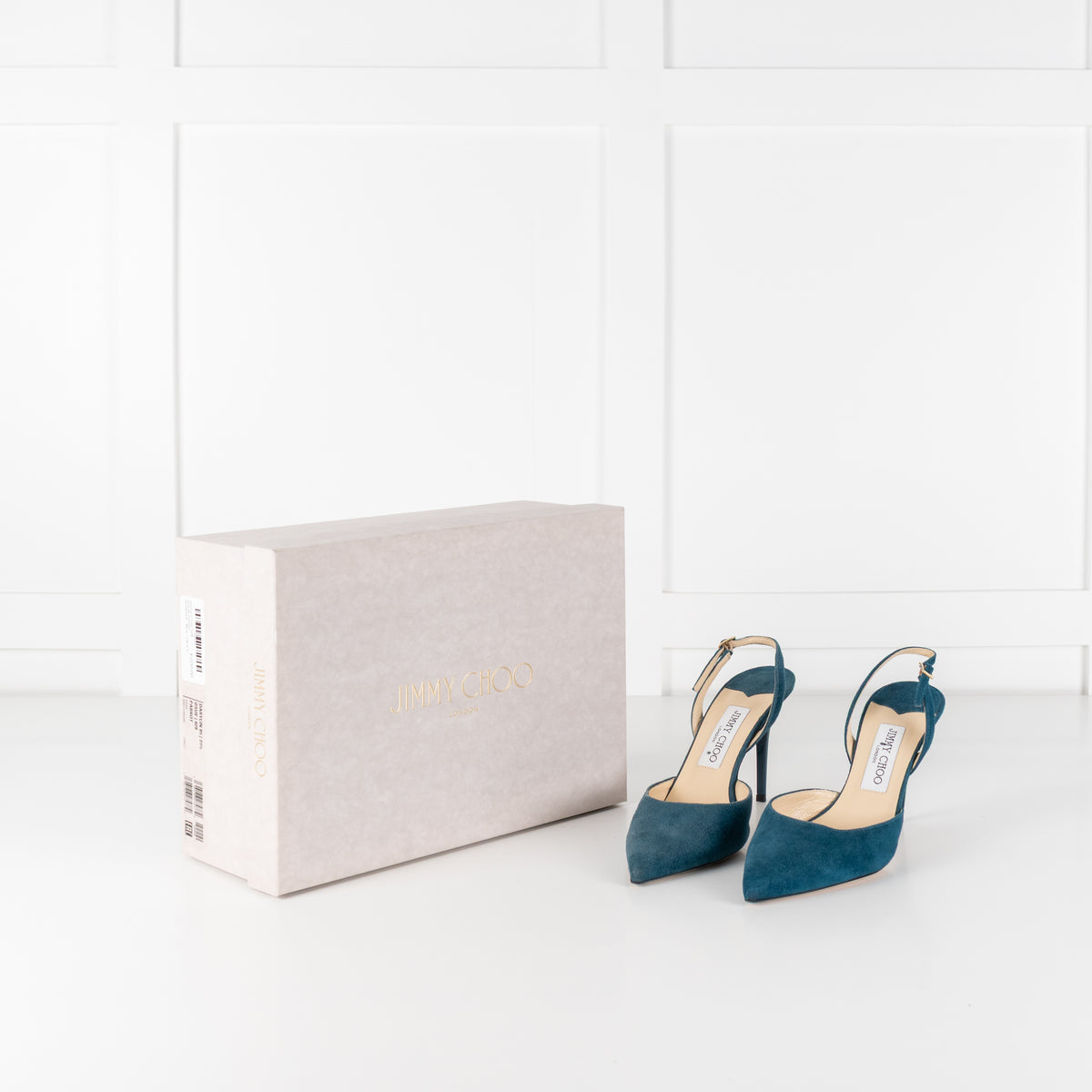 Jimmy Choo Teal Suede Darylin Slingback