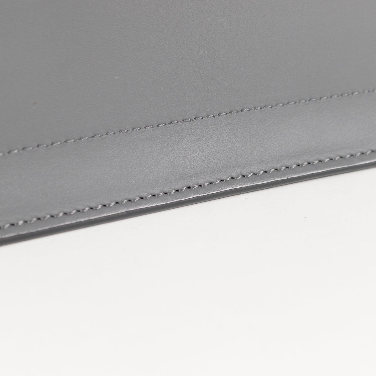 Sophie Hulme Grey Leather Silver Heart Stud Crossbody Envelope Bag