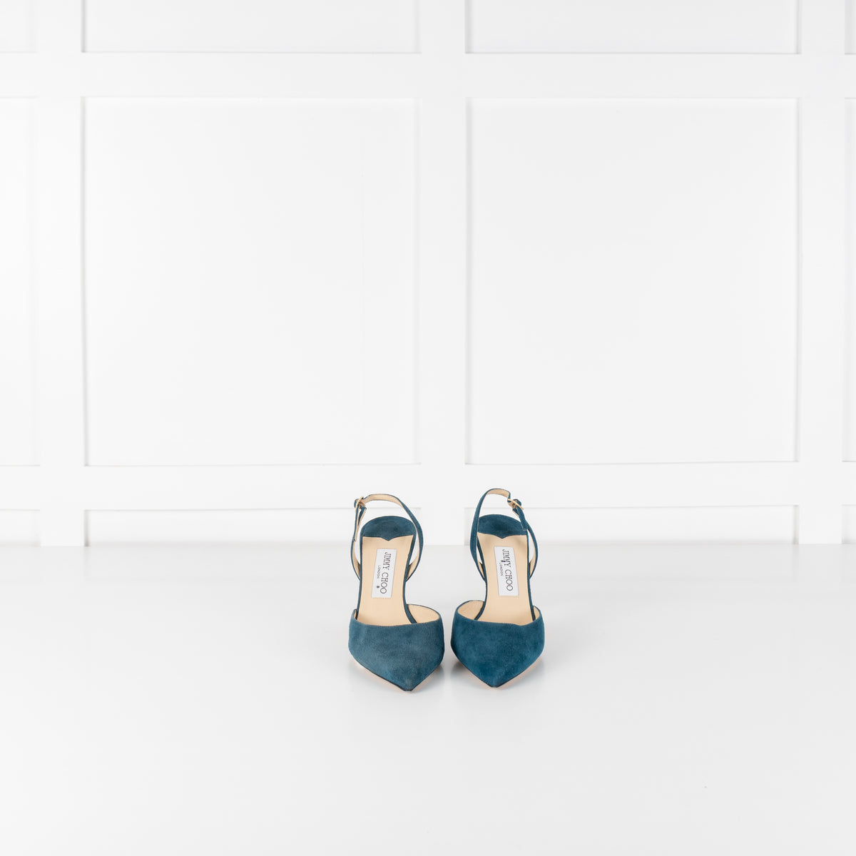 Jimmy Choo Teal Suede Darylin Slingback