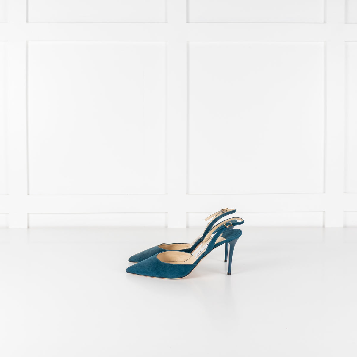 Jimmy Choo Teal Suede Darylin Slingback