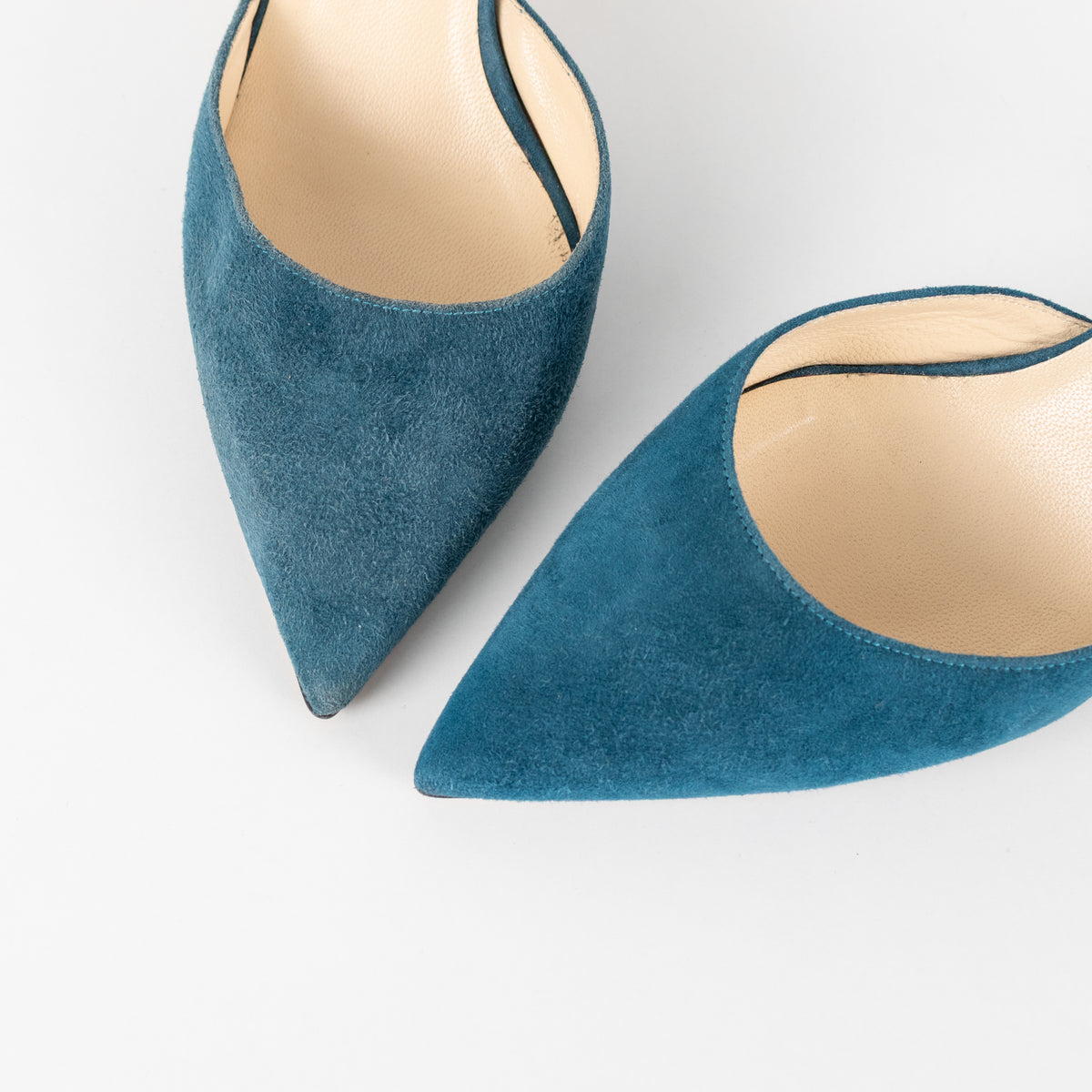 Jimmy Choo Teal Suede Darylin Slingback