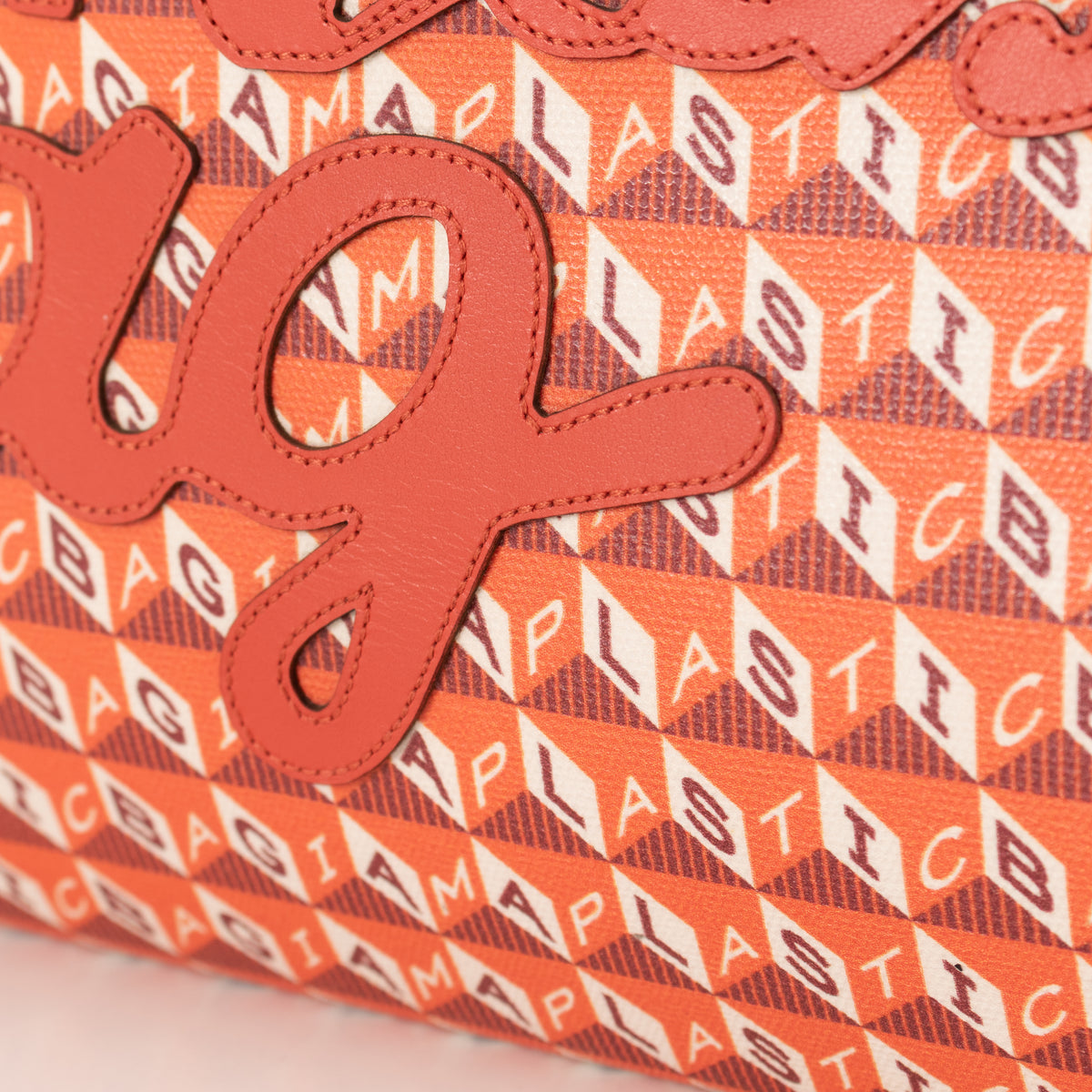 Anya Hindmarch Orange 'I Am A Plastic Bag' Tote