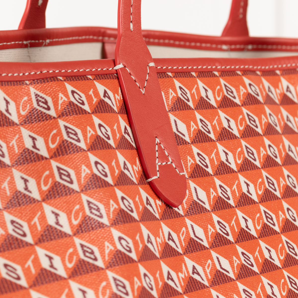 Anya Hindmarch Orange 'I Am A Plastic Bag' Tote