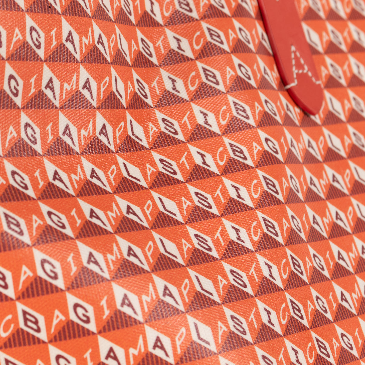 Anya Hindmarch Orange 'I Am A Plastic Bag' Tote