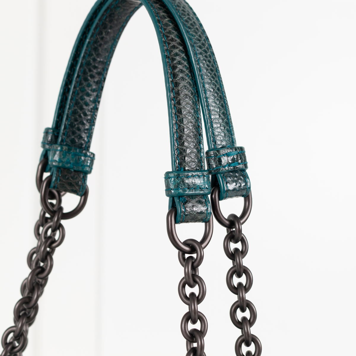 Bottega Veneta Turqouise Intrecciato Shoulder Bag