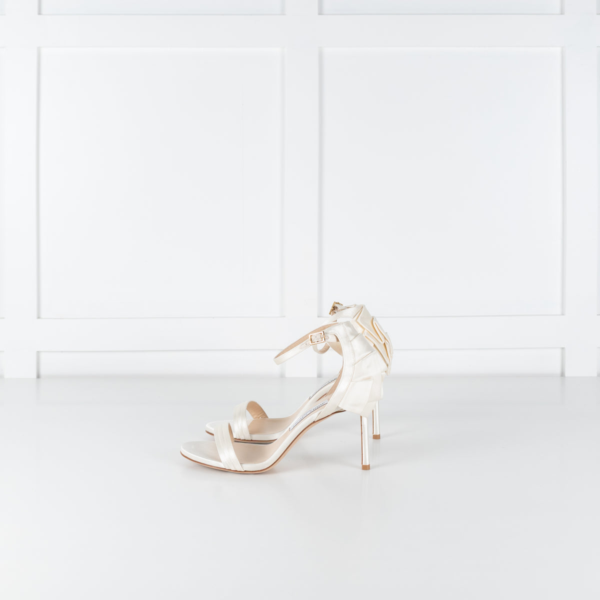 Jimmy Choo Ivory Satin Kerry 85 Shoe