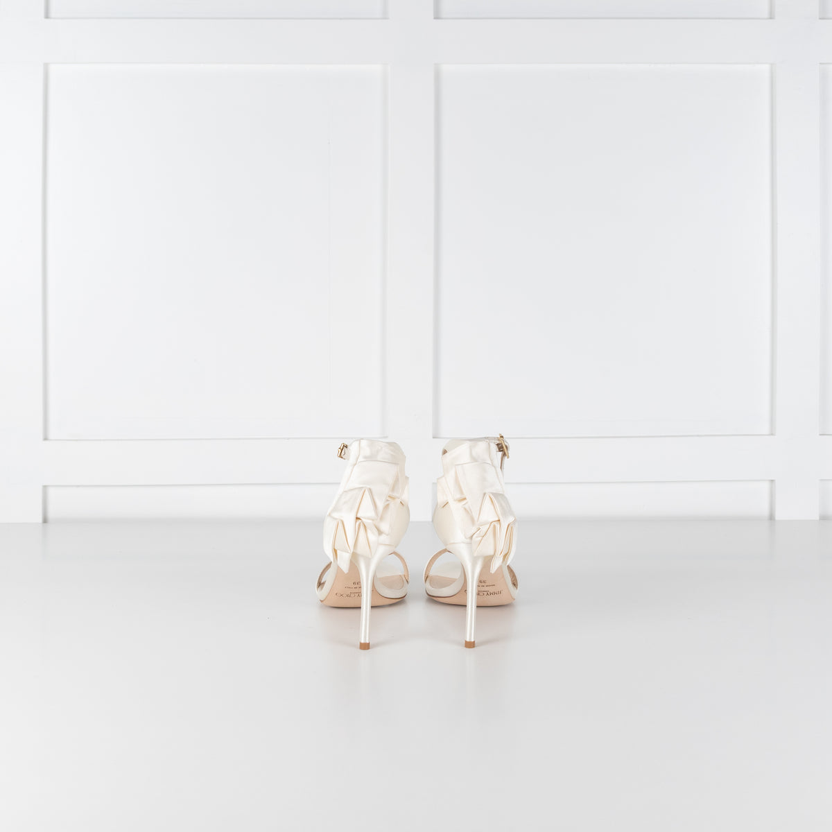 Jimmy Choo Ivory Satin Kerry 85 Shoe