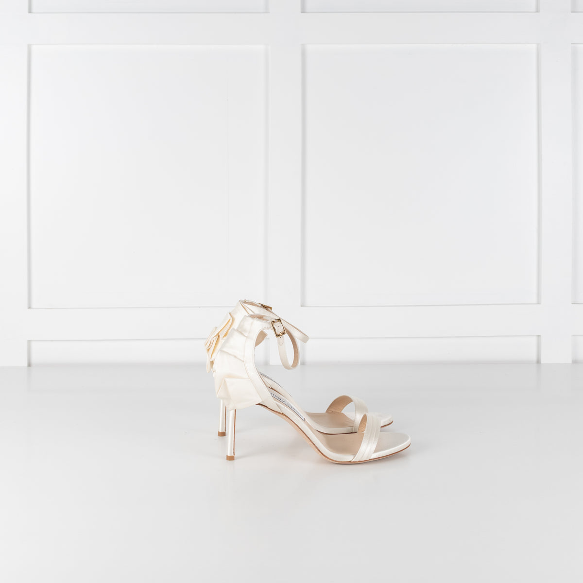 Jimmy Choo Ivory Satin Kerry 85 Shoe