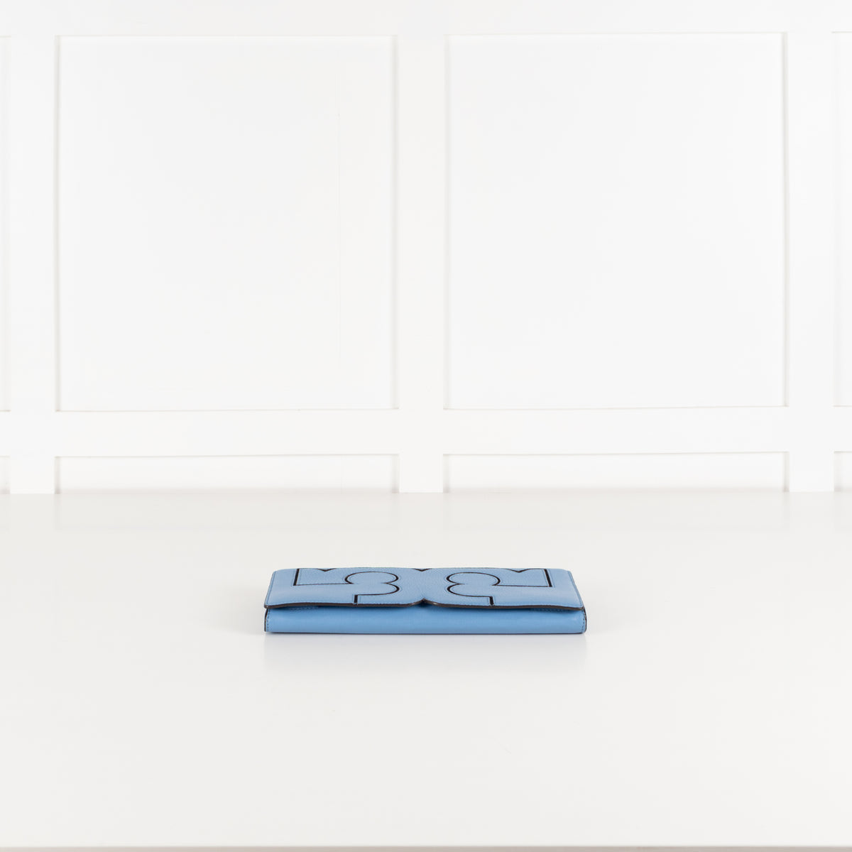 Tory Burch Blue Serif Clutch Bag