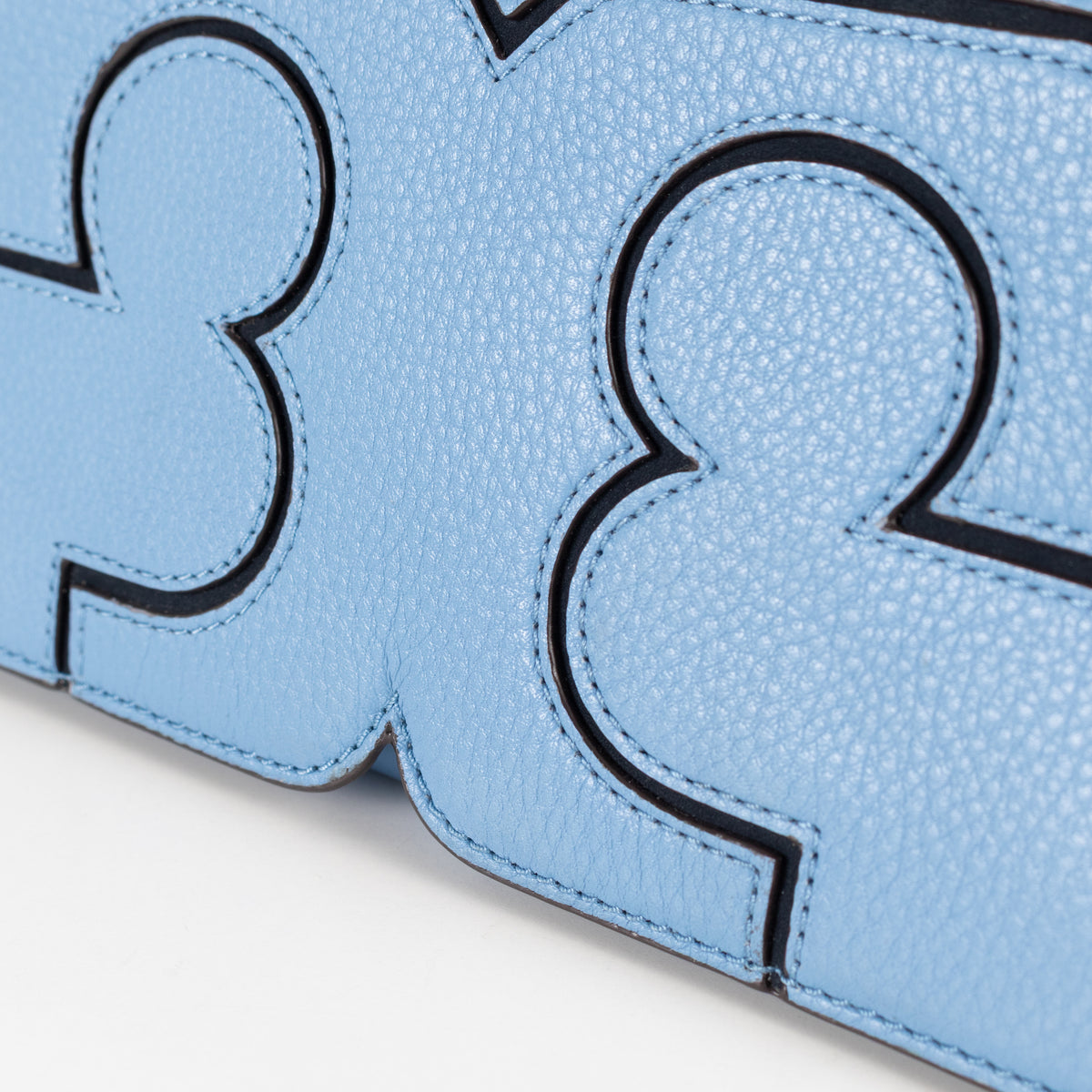 Tory Burch Blue Serif Clutch Bag