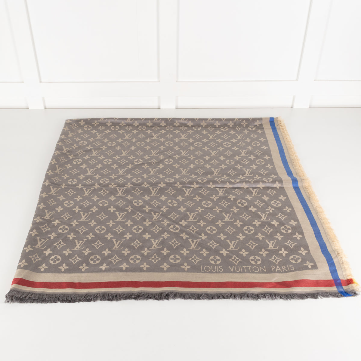 Louis Vuitton Monogram Shine Shawl with Coloured Trim