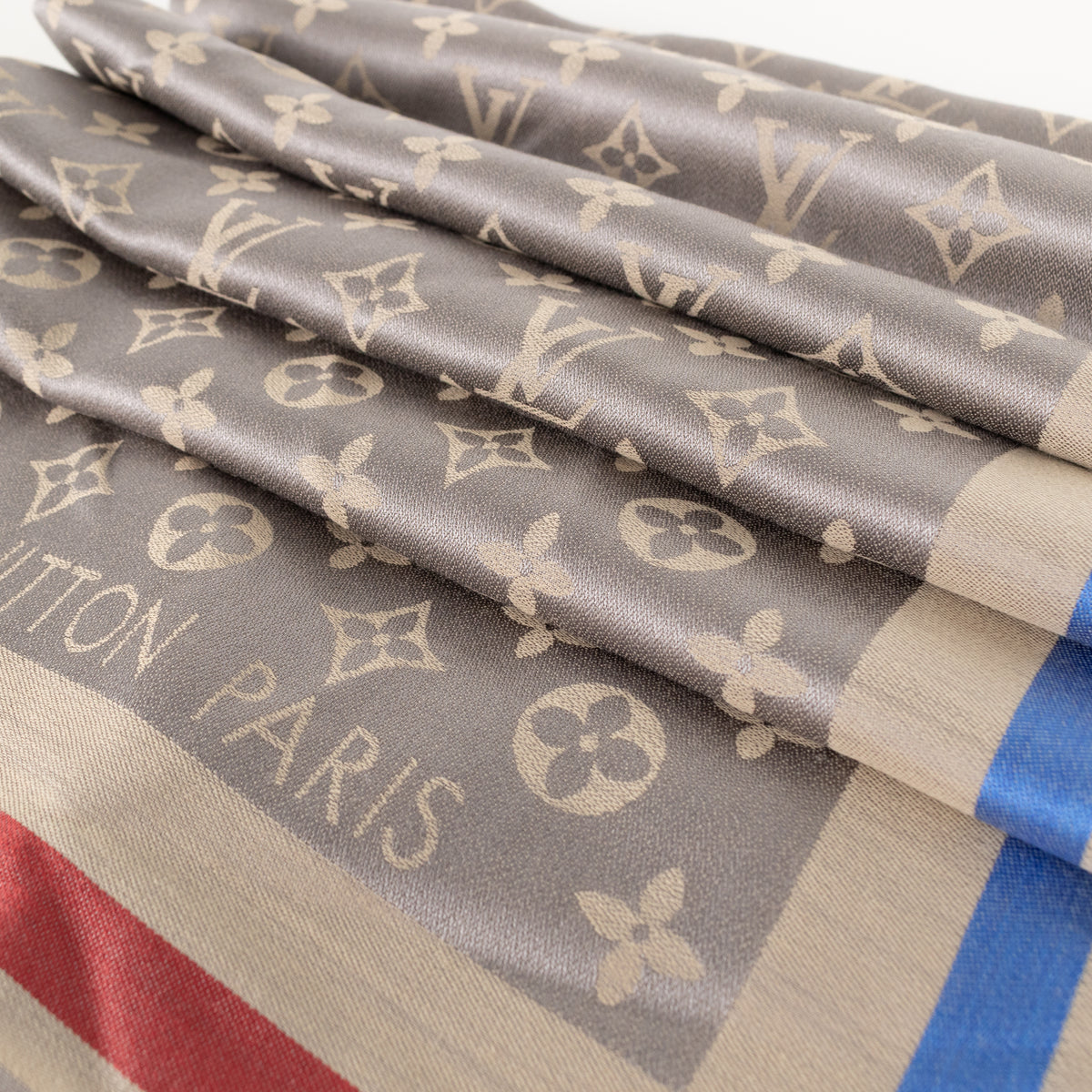 Louis Vuitton Monogram Shine Shawl with Coloured Trim
