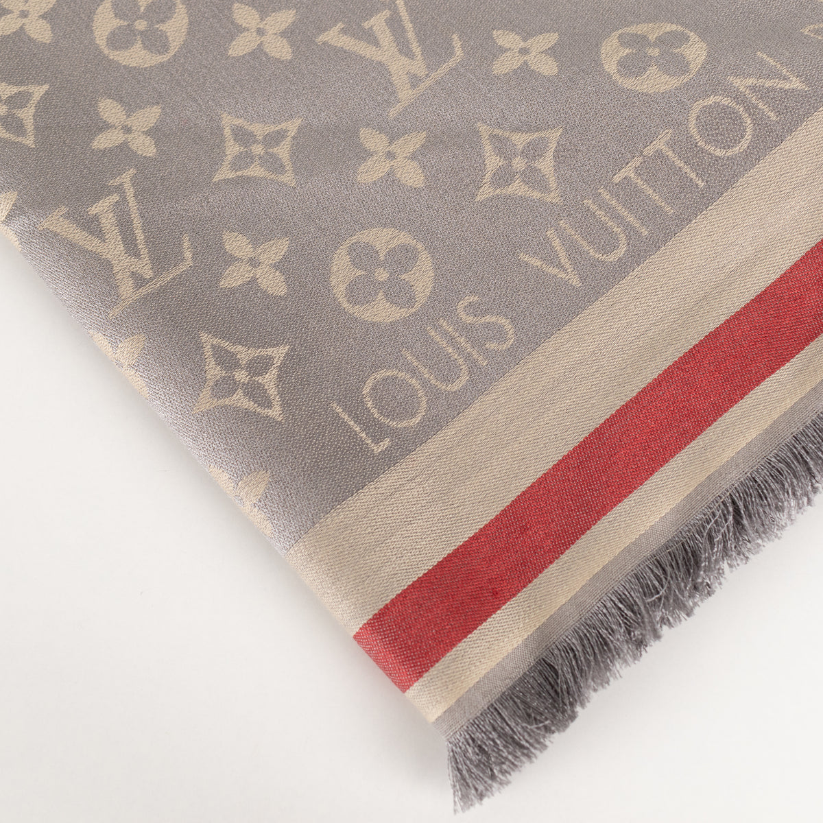 Louis Vuitton Monogram Shine Shawl with Coloured Trim