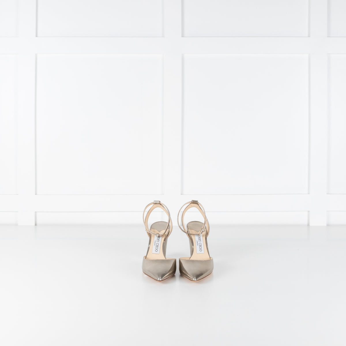 Jimmy Choo Gold Patent Micky 85 Heels