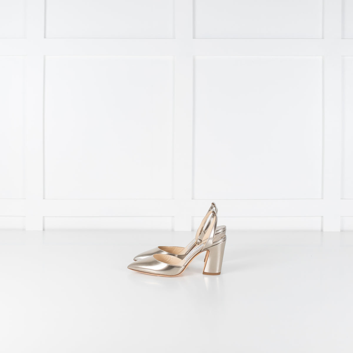 Jimmy Choo Gold Patent Micky 85 Heels