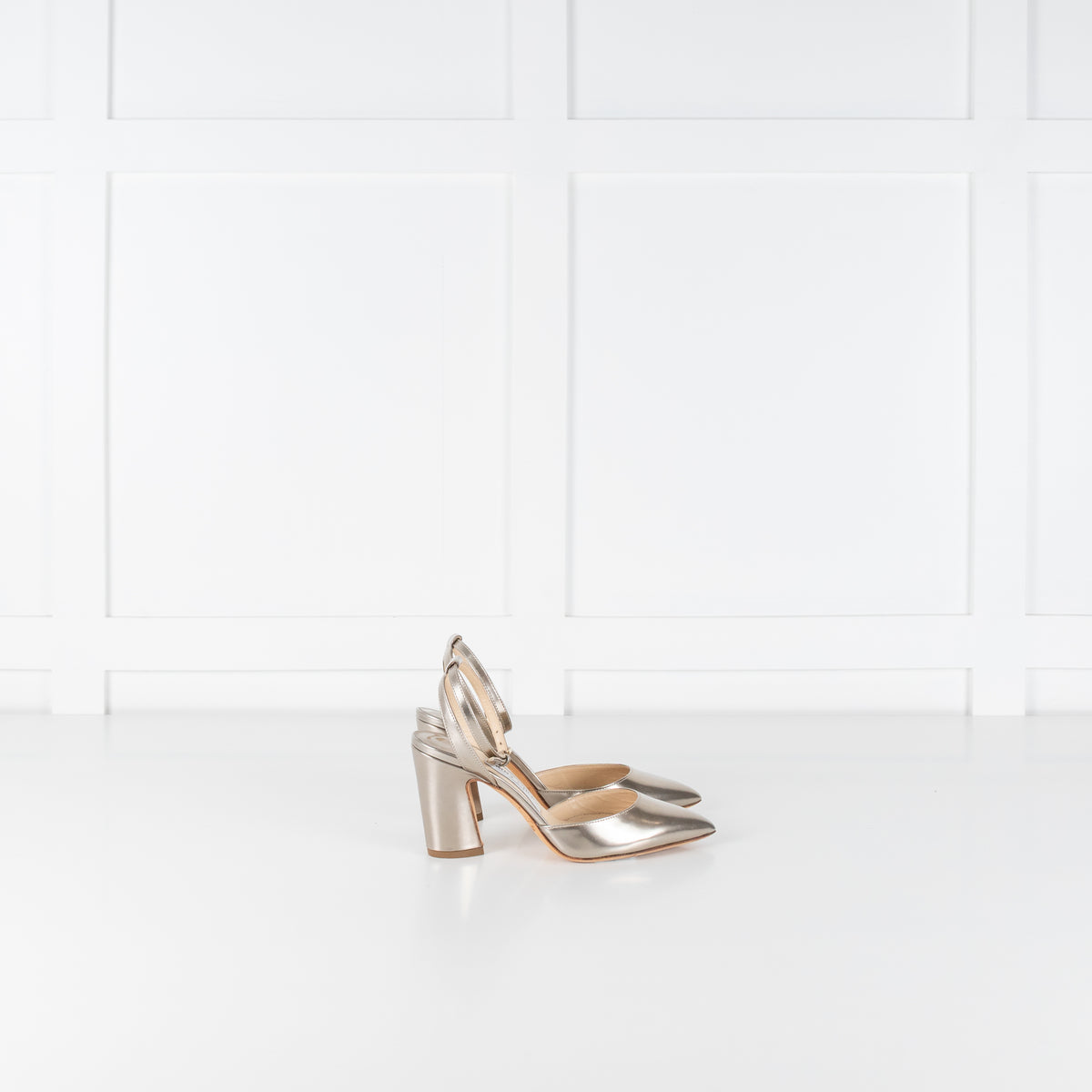 Jimmy Choo Gold Patent Micky 85 Heels