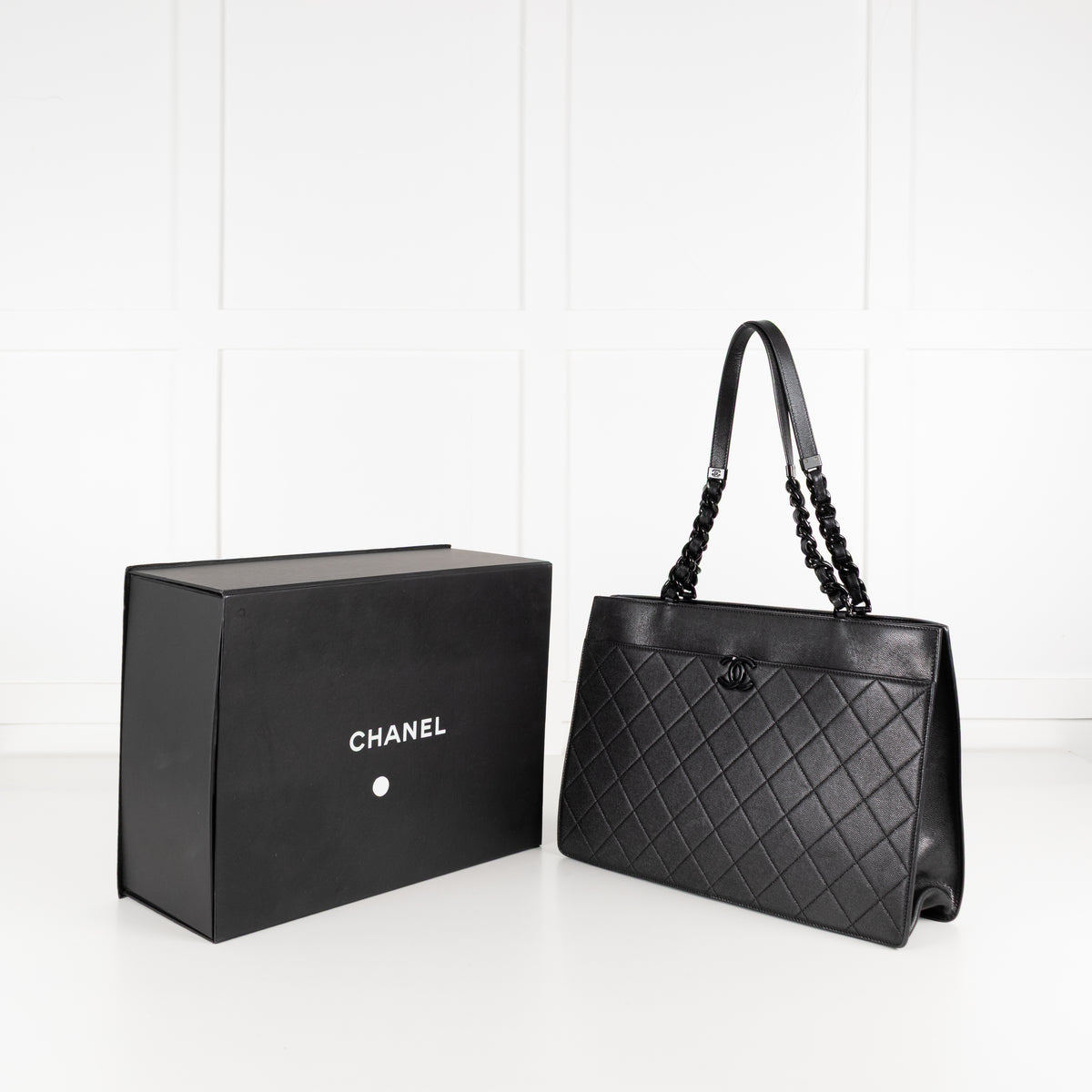 Chanel So Black My Everything Caviar Tote Bag