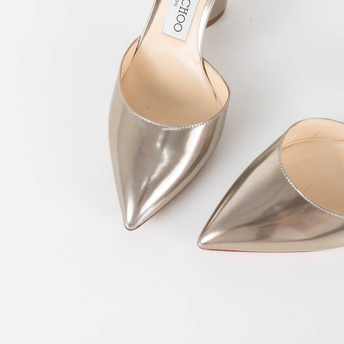 Jimmy Choo Gold Patent Micky 85 Heels