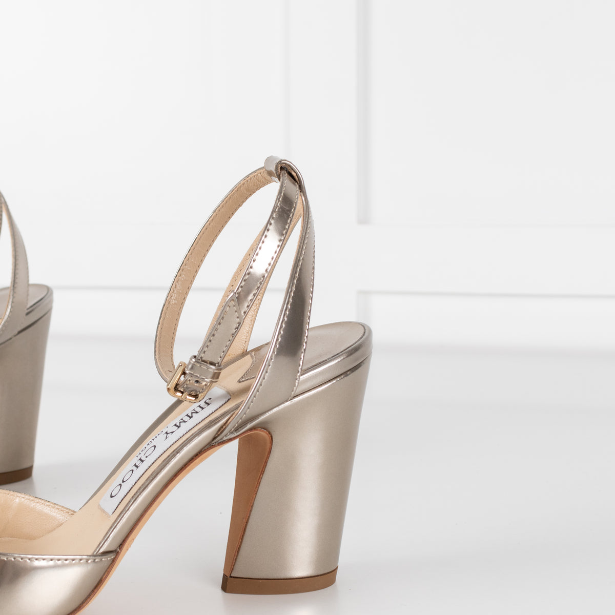 Jimmy Choo Gold Patent Micky 85 Heels