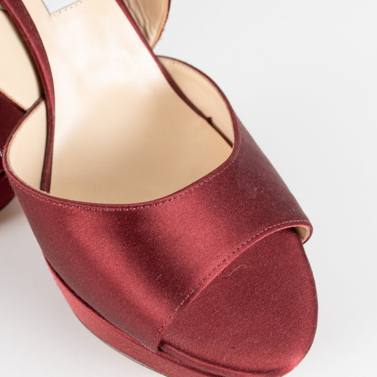 Jimmy Choo Burgundy April Platform Heels