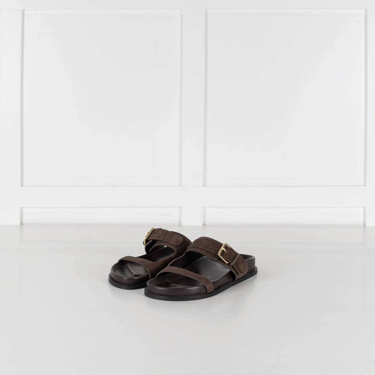 A.Emery Dark Brown Sandals