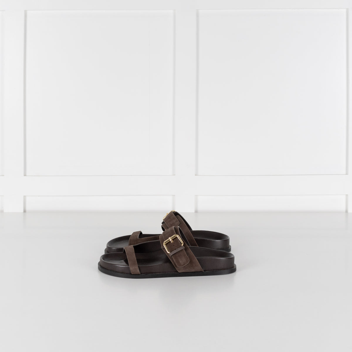 A.Emery Dark Brown Sandals